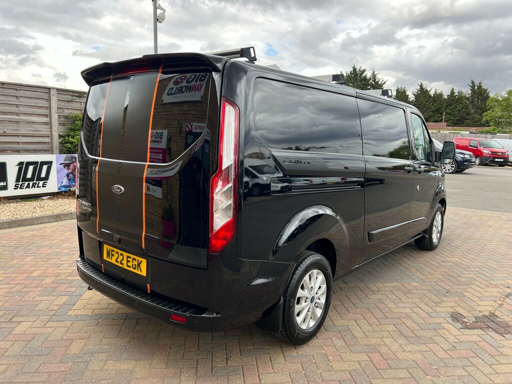 Ford Transit Custom 300 Tdci 170 L2h1 Limited Ecoblue Lwb Low Roof Fwd WF22EGK Black #3