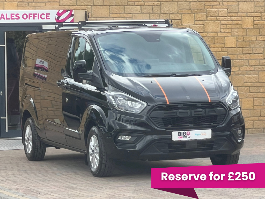 Ford Transit Custom 300 Tdci 170 L2h1 Limited Ecoblue Lwb Low Roof Fwd WF22EGK Black