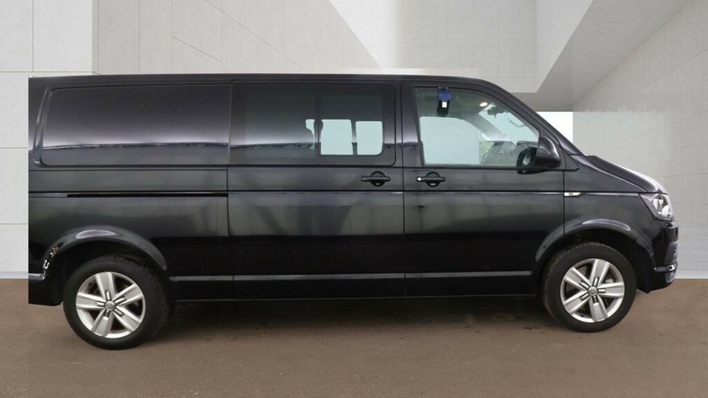 Volkswagen Transporter T32 Tdi 204 Kombi Highline Bmt Lwb 5 Seat Crew Van Black #2