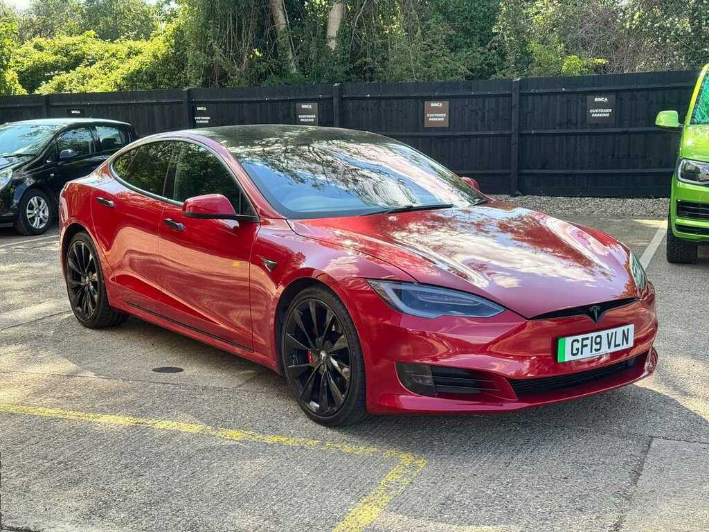Tesla Model S P100d Red