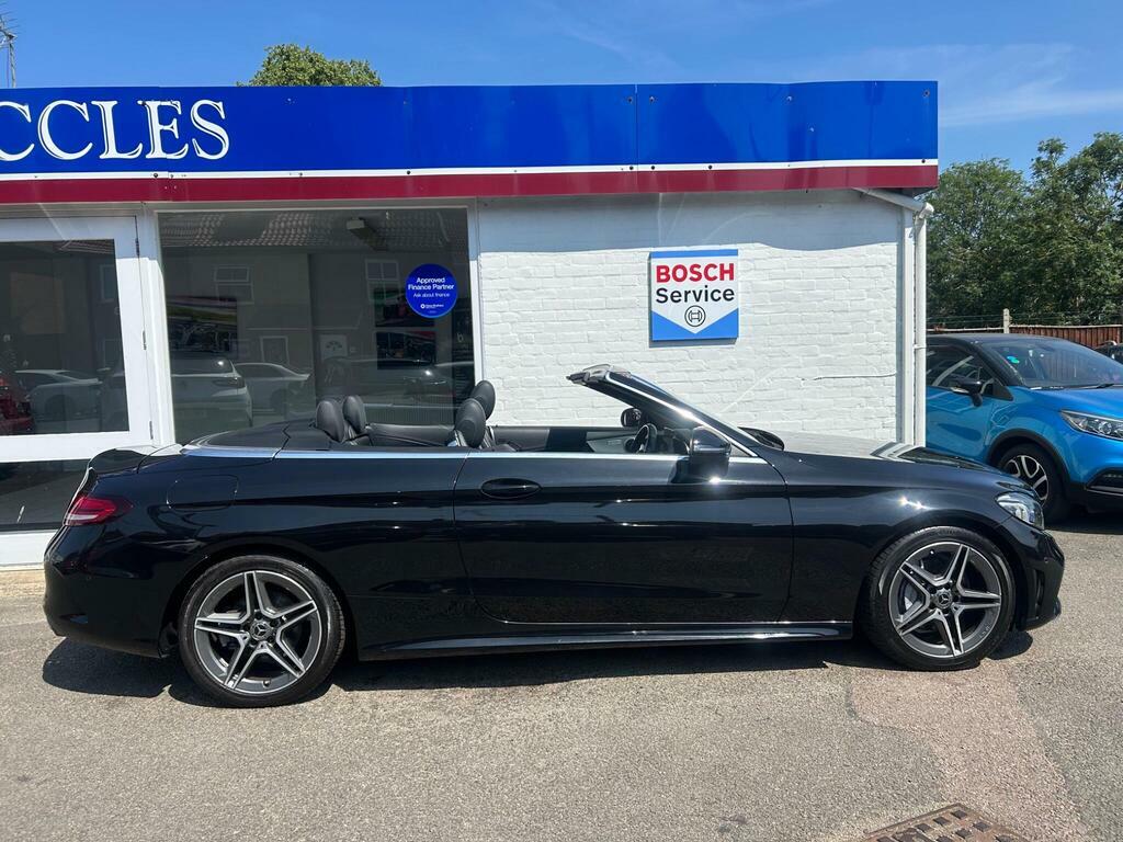 Mercedes-Benz C Class 2.0 C220d Amg Line Premium Cabriolet G-tronic E Black #5