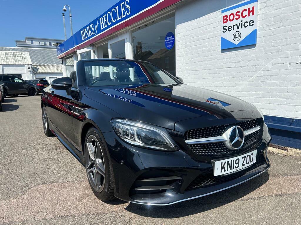 Mercedes-Benz C Class 2.0 C220d Amg Line Premium Cabriolet G-tronic E Black #6