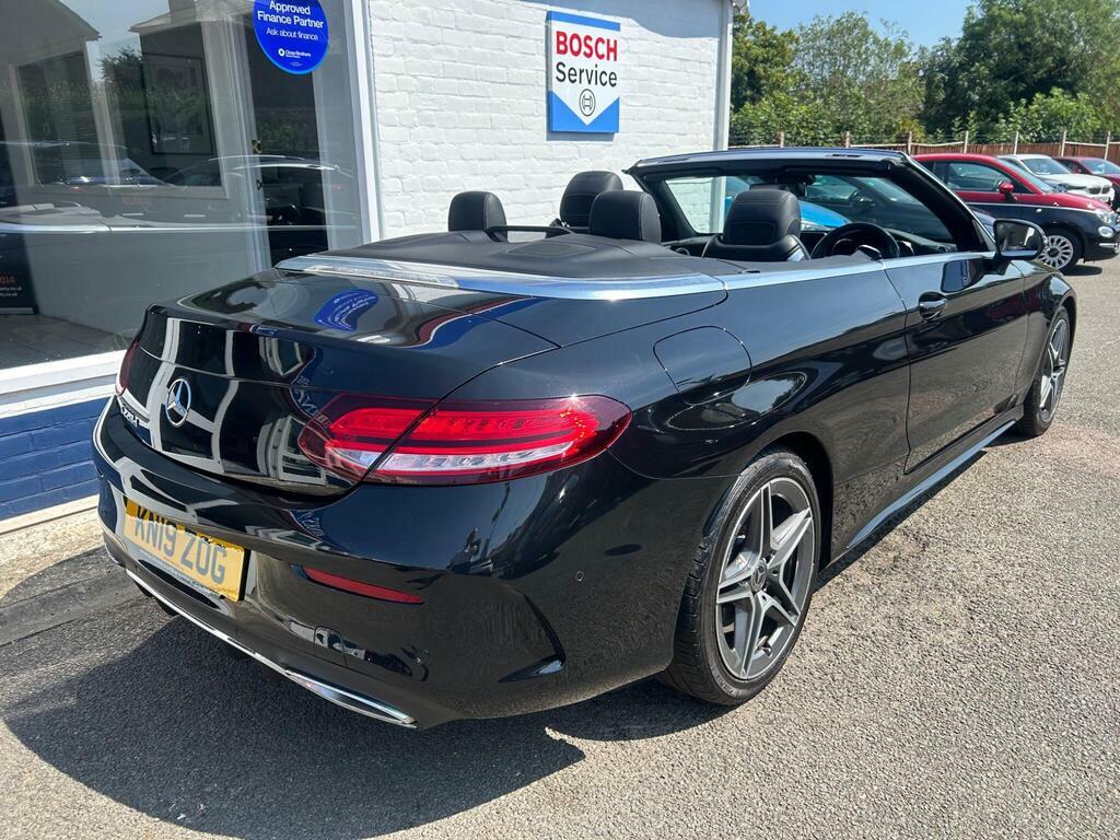 Mercedes-Benz C Class 2.0 C220d Amg Line Premium Cabriolet G-tronic E Black #4