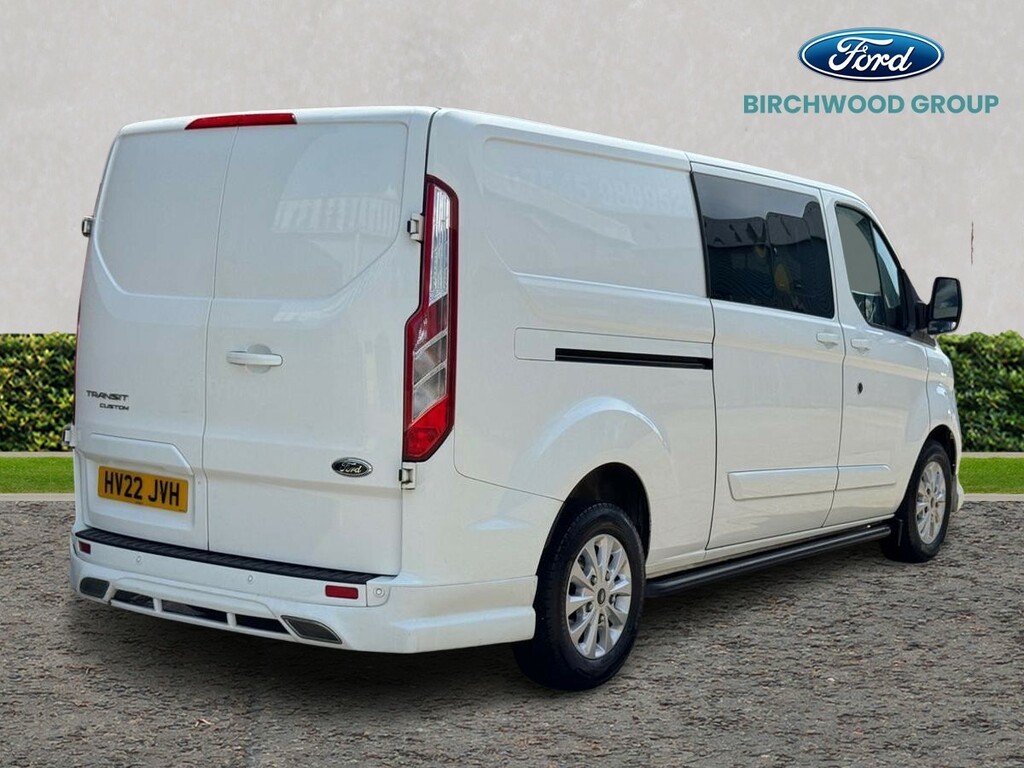 Ford Transit Custom 2.0 Ecoblue 130Ps Low Roof Dcab Limited Van HV22JVH White #3