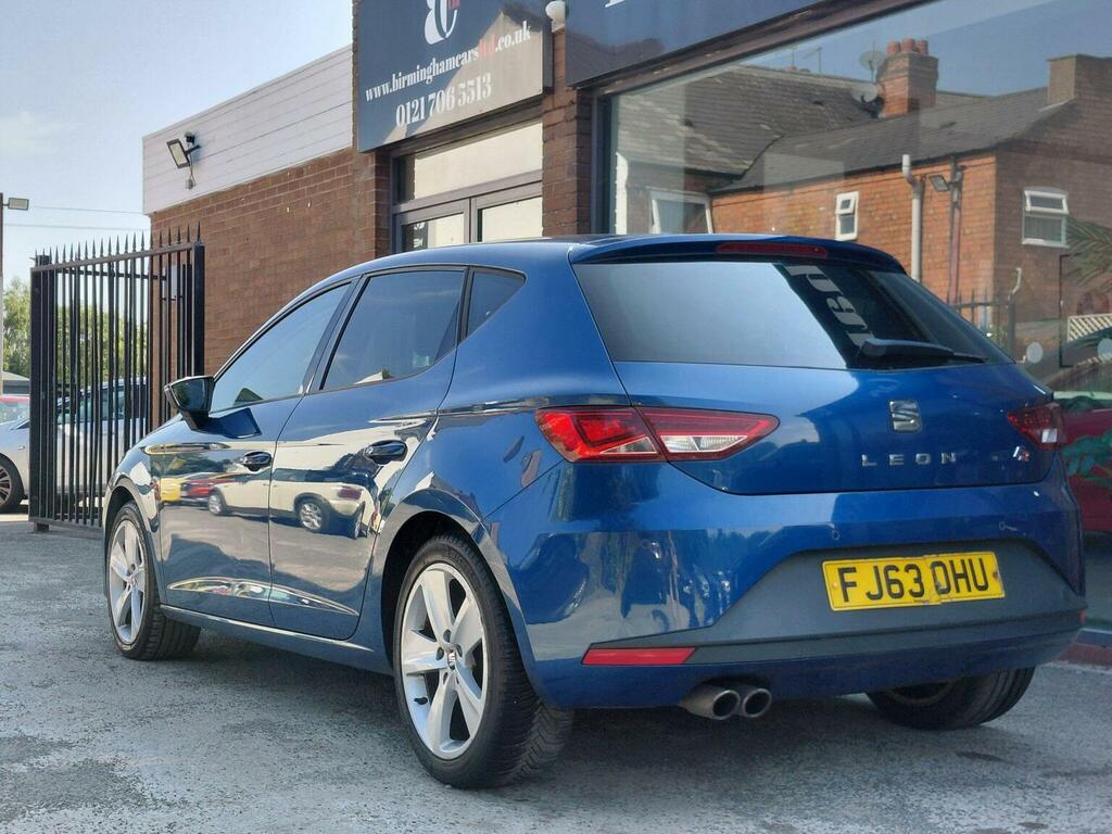 Seat Leon Hatchback 2.0 Tdi Cr Fr Euro 5 Ss 201363 FJ63OHU Blue #5