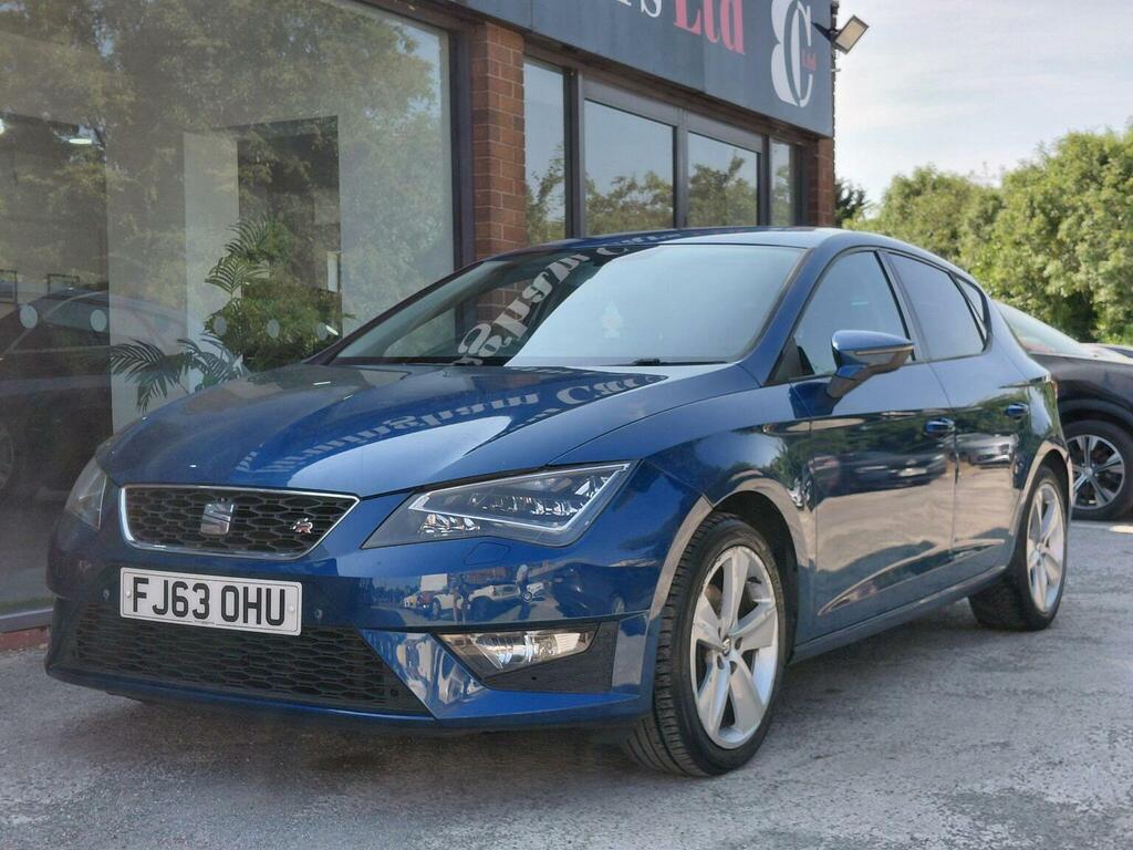Seat Leon Hatchback 2.0 Tdi Cr Fr Euro 5 Ss 201363 FJ63OHU Blue #6