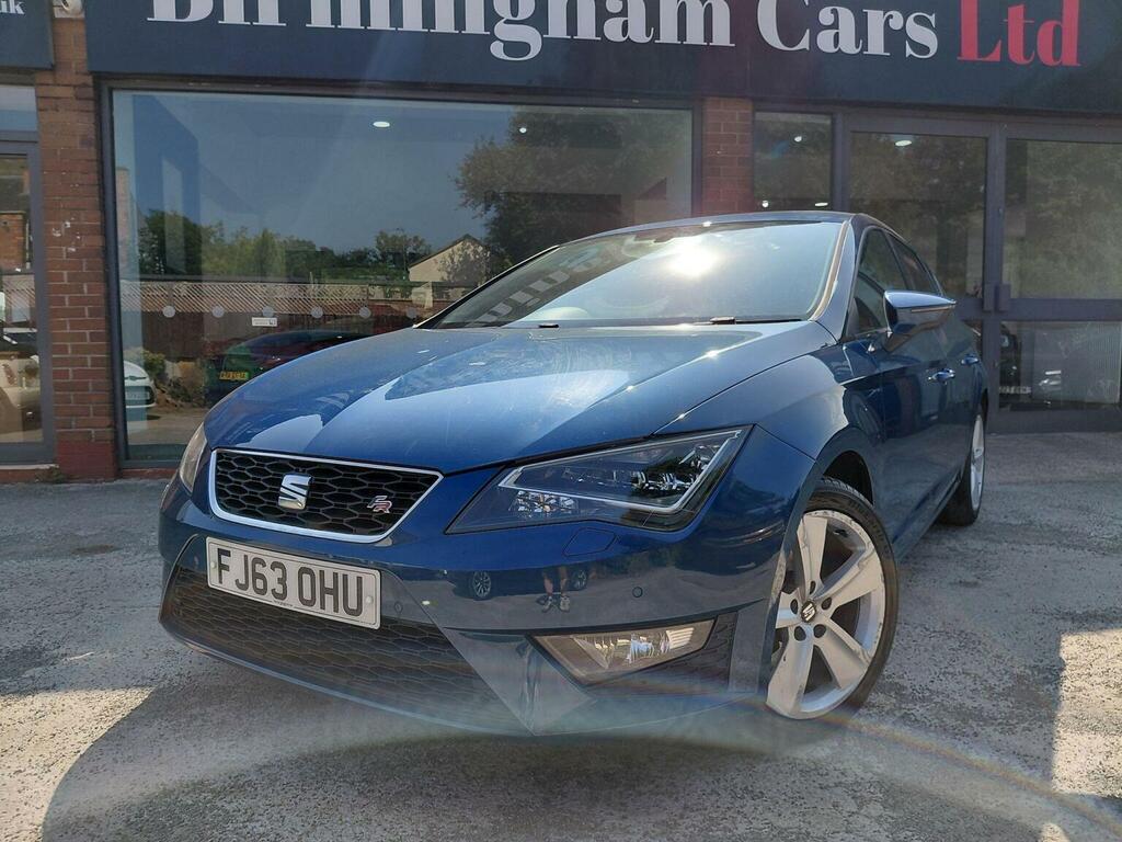 Seat Leon Hatchback 2.0 Tdi Cr Fr Euro 5 Ss 201363 FJ63OHU Blue #3