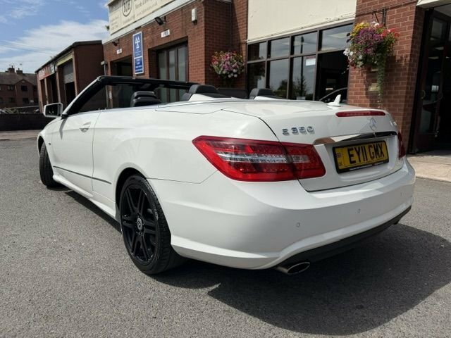 Mercedes-Benz E Class Convertible White #4