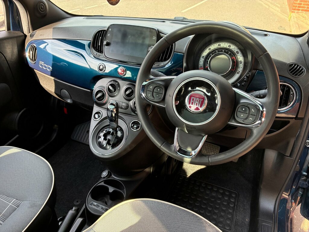Fiat 500 1.2 Lounge Hatchback Dualogic Euro 6 S Blue #4