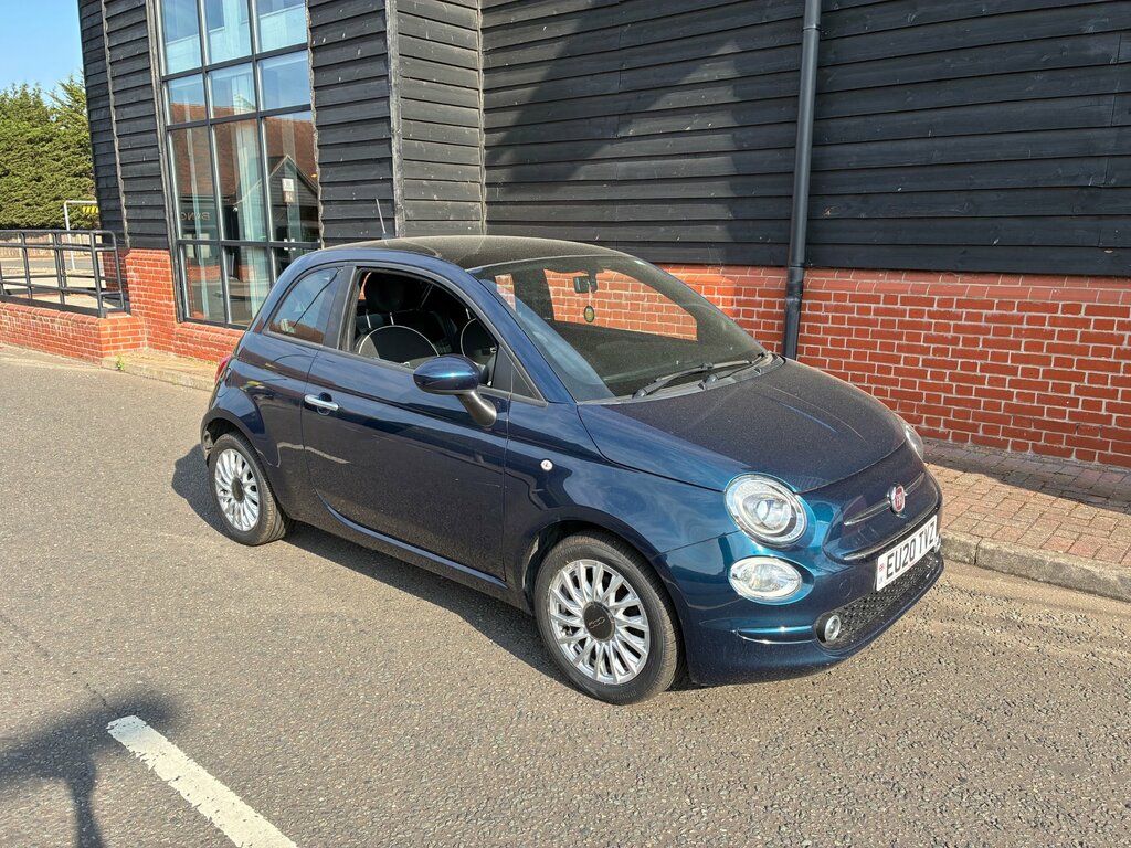 Fiat 500 1.2 Lounge Hatchback Dualogic Euro 6 S Blue