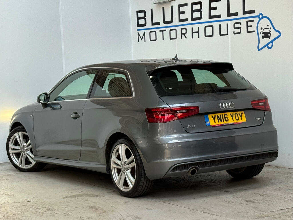 Audi A3 1.6 Tdi S Line Euro 6 Ss Nav YN16YOY Grey #4