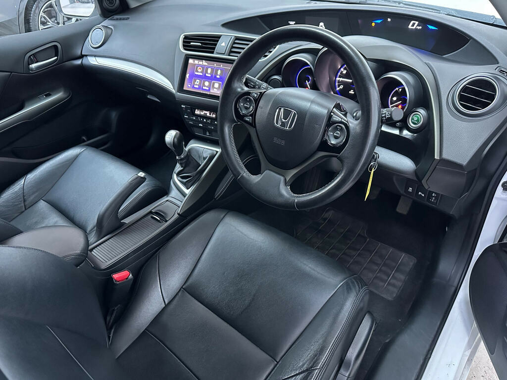 Honda Civic 1.4 I-vtec Se Plus Navi Euro 6 Ss White #3