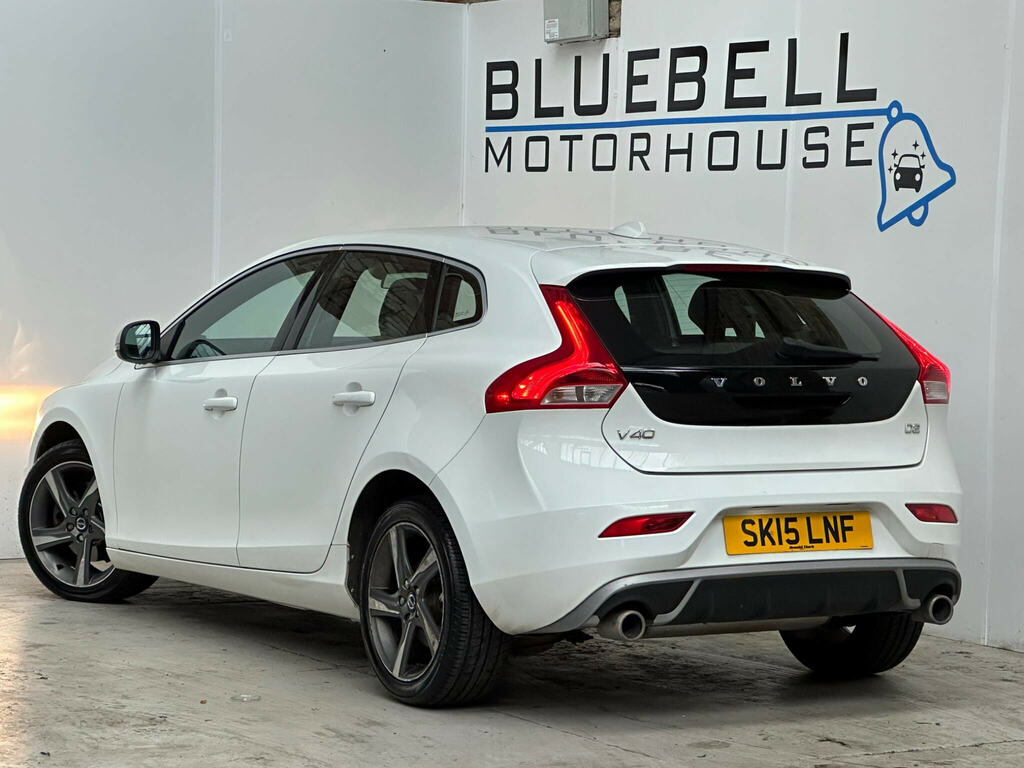 Volvo V40 2.0 D2 R-design Euro 6 Ss White #4