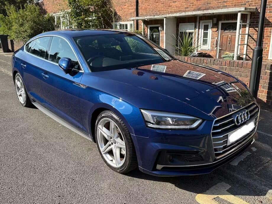 Audi A5 2.0 Tfsi S Line Sportback S Tronic Euro 6 Ss Blue