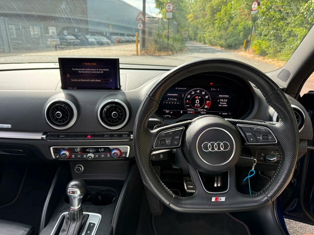 Audi S3 2.0 Tfsi Black Edition Hatchback S Tron Blue #12
