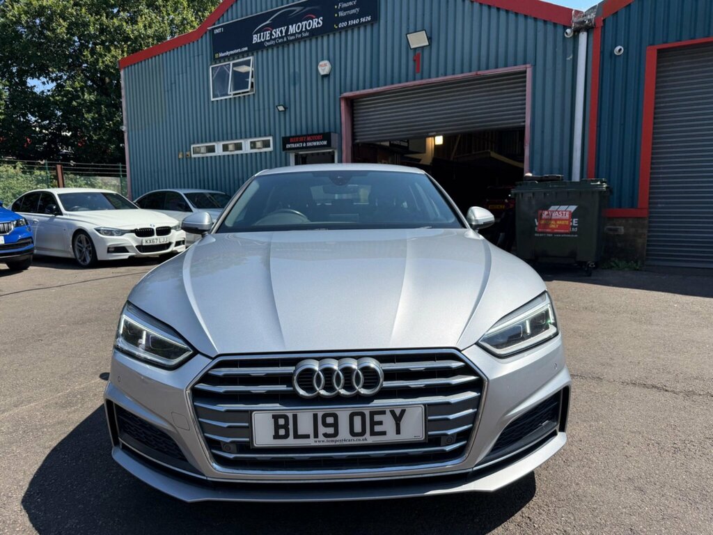 Audi A5 2.0 Tfsi 40 S Line Sportback S Tronic Euro 6 Ss BL19OEY Silver #2