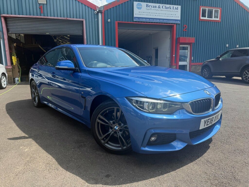 BMW 4 Series Gran Coupe 2.0 420D M Sport Euro 6 Ss YE18XVL Blue #3