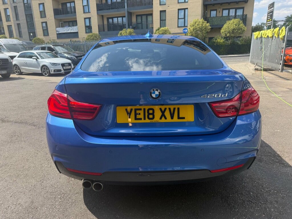BMW 4 Series Gran Coupe 2.0 420D M Sport Euro 6 Ss YE18XVL Blue #4