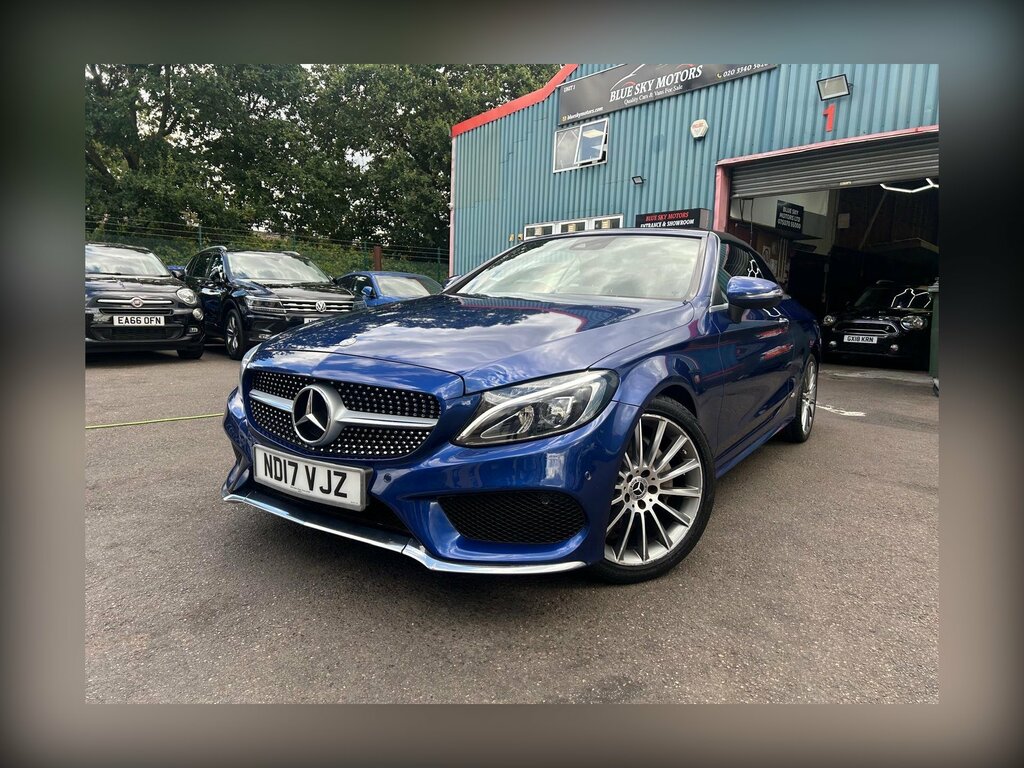 Mercedes-Benz C Class 2.1 C220d Amg Line Premium Plus Cabriolet G-tron ND17VJZ Blue