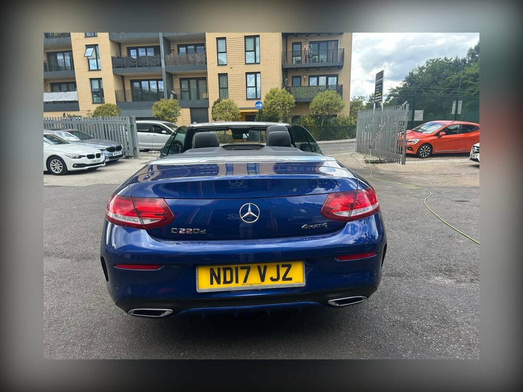 Mercedes-Benz C Class 2.1 C220d Amg Line Premium Plus Cabriolet G-tron ND17VJZ Blue #4