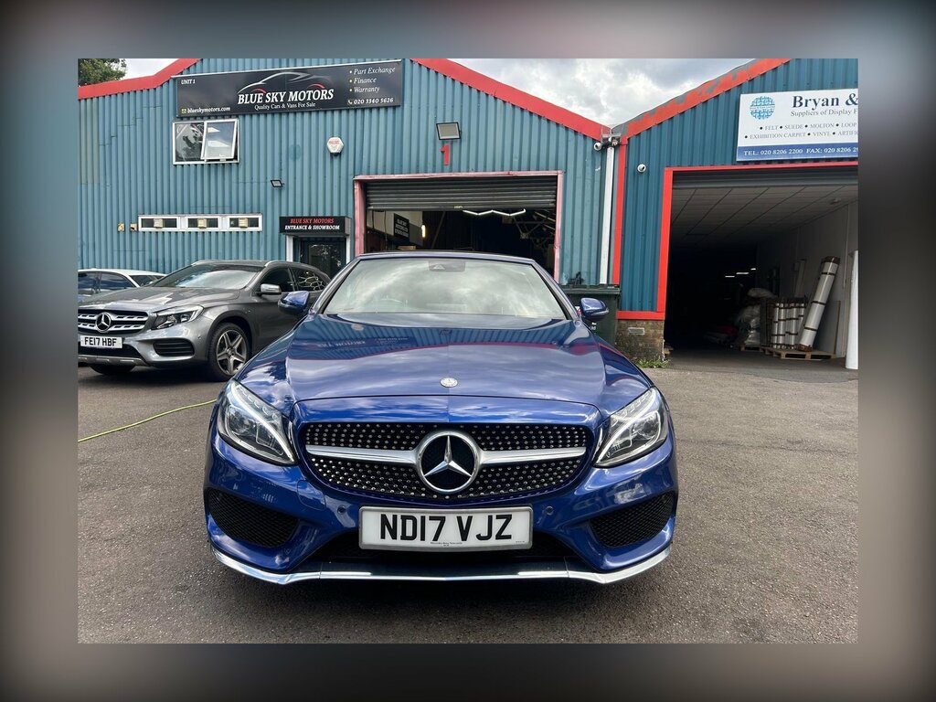 Mercedes-Benz C Class 2.1 C220d Amg Line Premium Plus Cabriolet G-tron ND17VJZ Blue #2