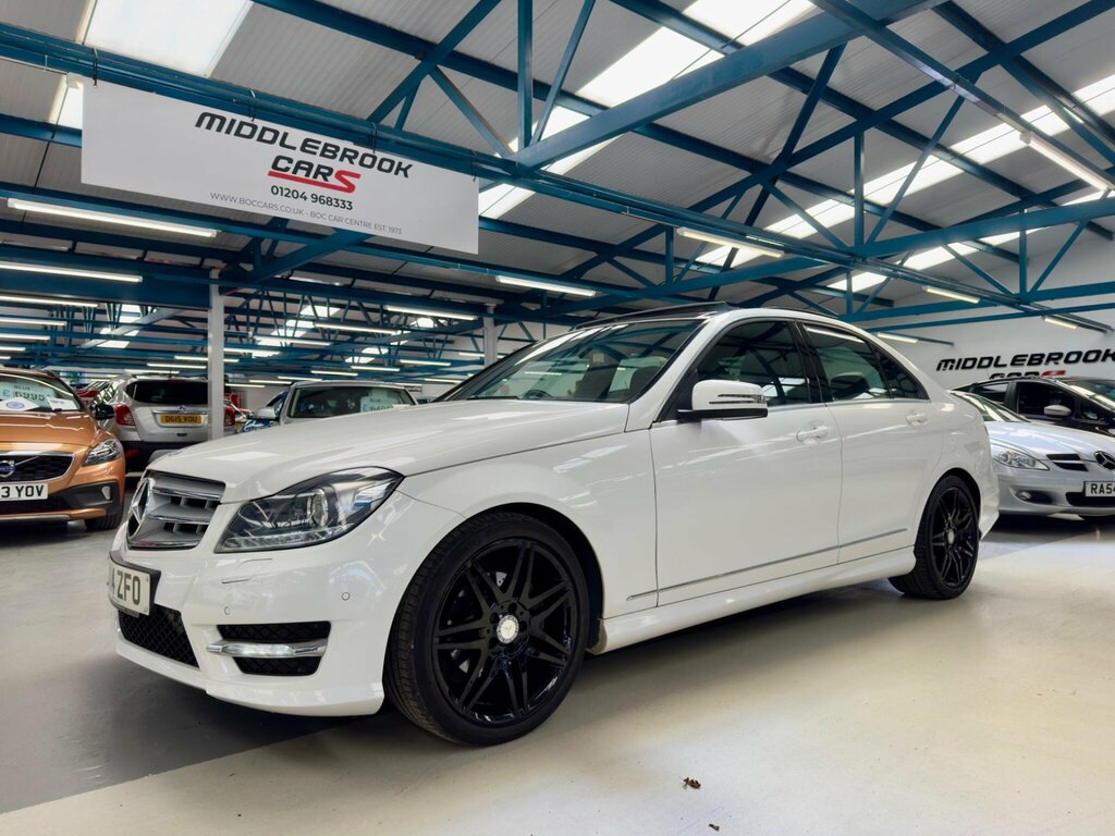 Mercedes-Benz C Class 2.1 C250 Cdi Amg Sport Plus G-tronic Euro 5 Ss DK14ZFO White #2