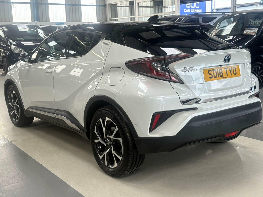 Toyota C-Hr 1.8 Vvt-h Dynamic Cvt Euro 6 Ss White #5