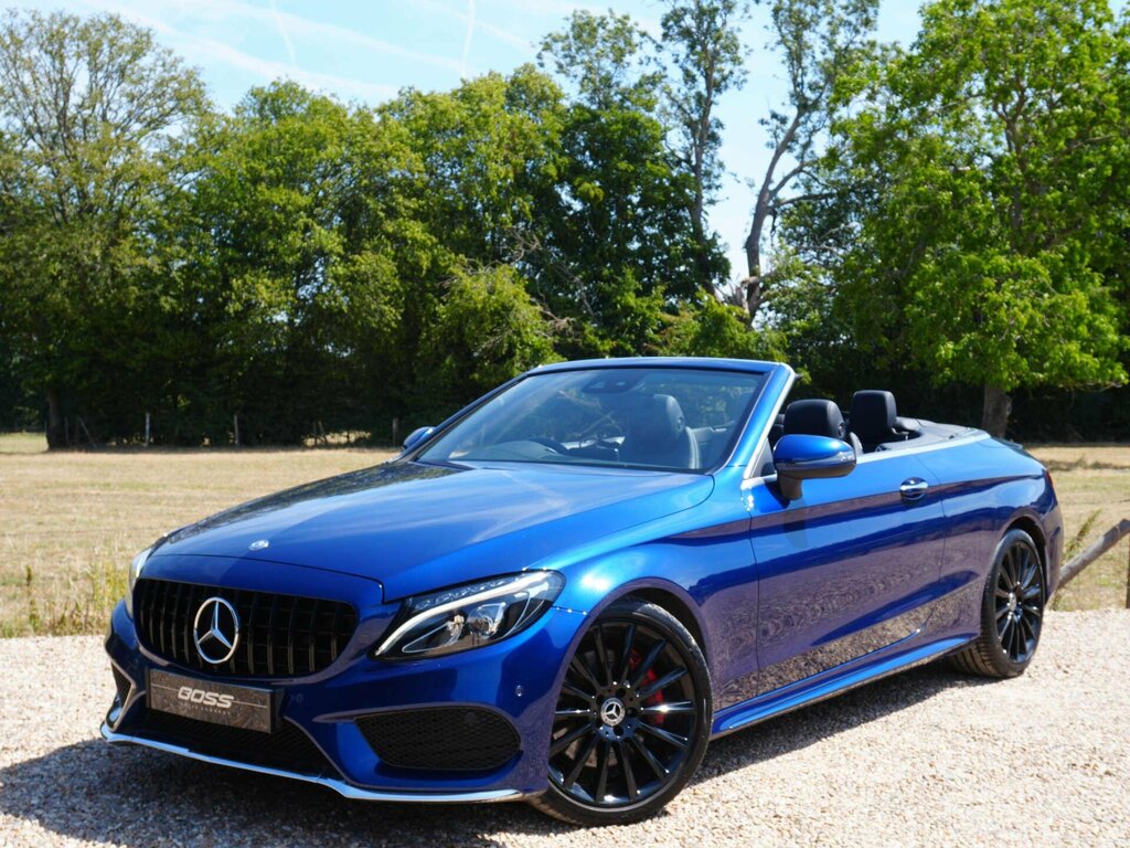Mercedes-Benz C Class 2.1 C250d Amg Line Cabriolet G-tronic Blue