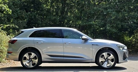 Audi E-Tron S Line 50 Quattro Silver #4