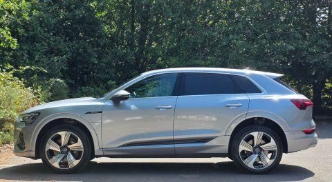 Audi E-Tron S Line 50 Quattro Silver #3