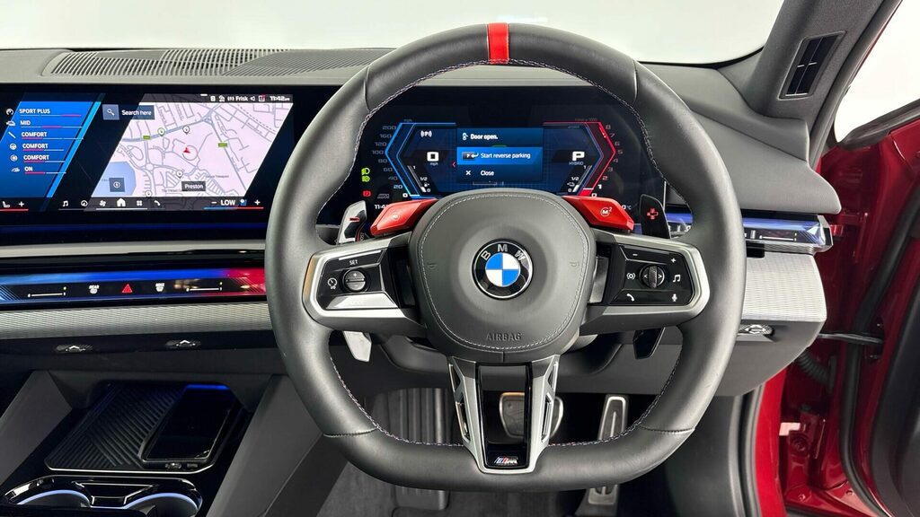 BMW M5 Saloon YF25XUD Red #5