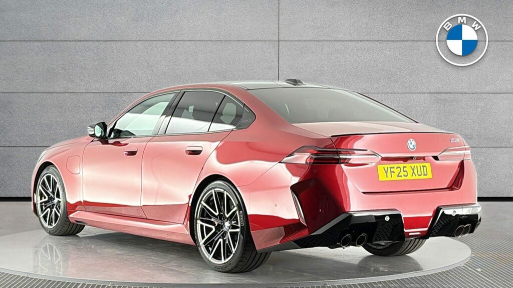 BMW M5 Saloon YF25XUD Red #2