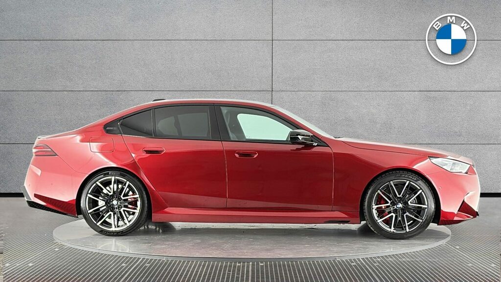 BMW M5 Saloon YF25XUD Red #3