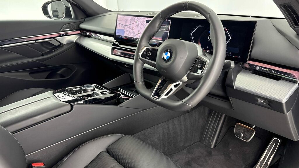 BMW 5 Series Saloon PF25OYL Blue #6