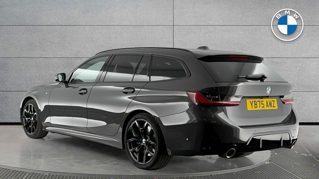 BMW 3 Series Estate YB75AWZ Grey #2