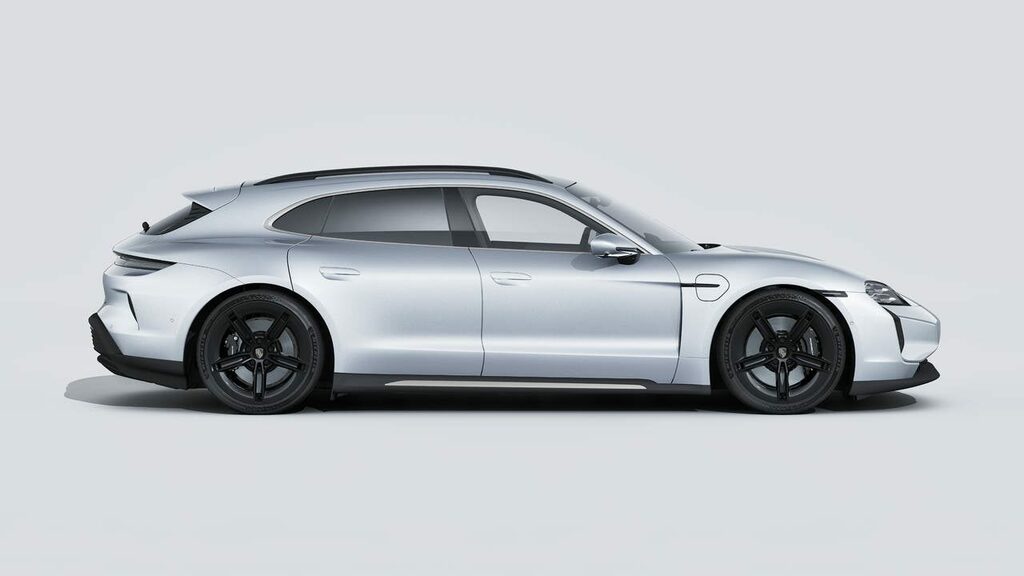 Porsche Taycan Electric Silver #6