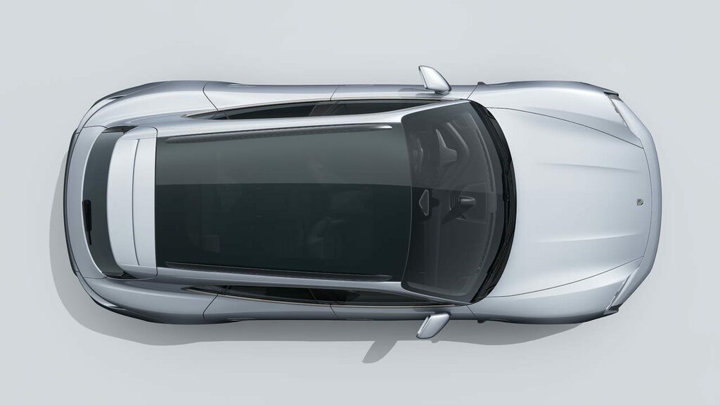 Porsche Taycan Electric Silver #5