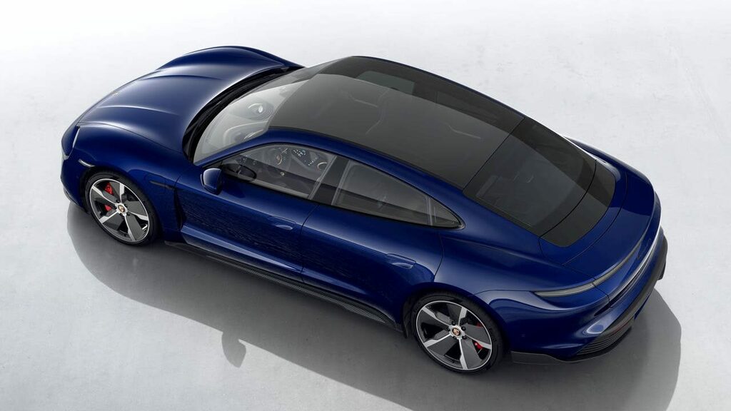 Porsche Taycan Electric Blue #4
