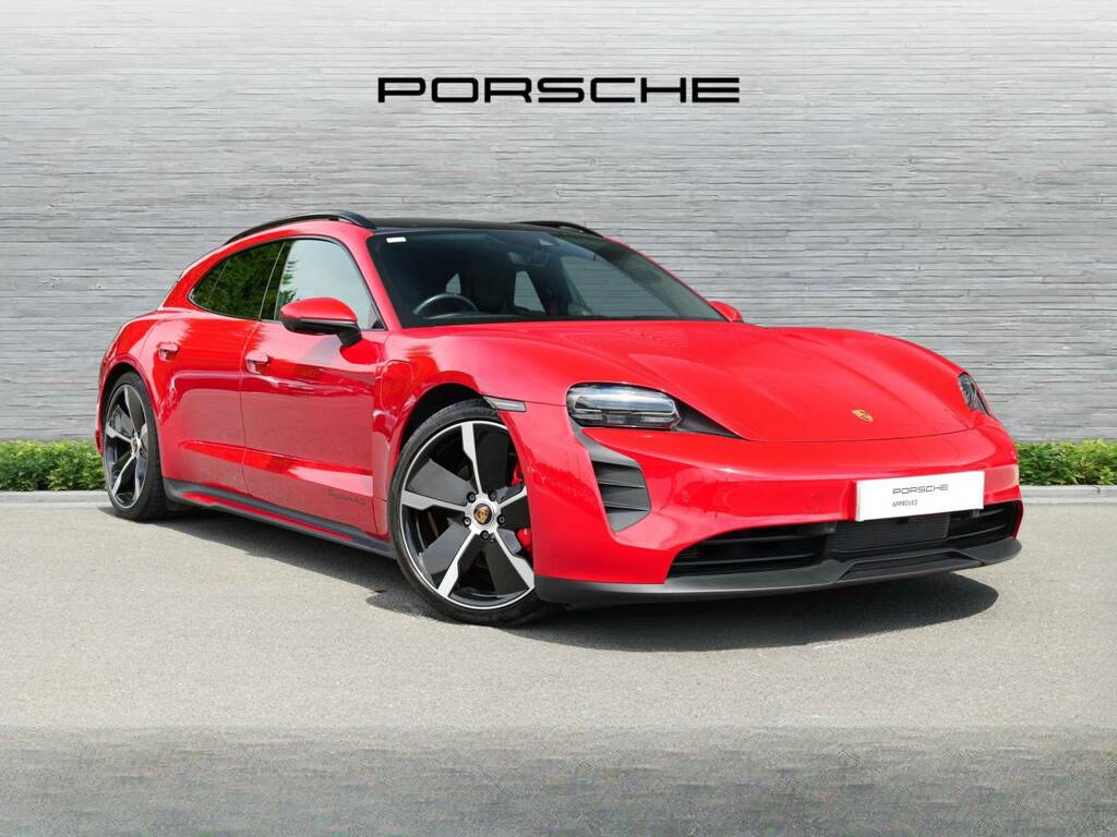 Porsche Taycan 4S Sport Turismo My22 Red
