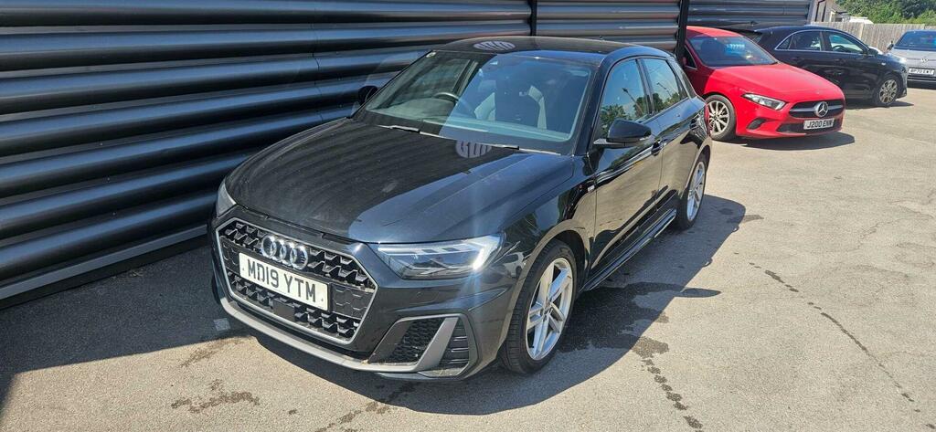 Audi A1 1.0 Tfsi 30 S Line Sportback Euro 6 Ss MD19YTM Black #4