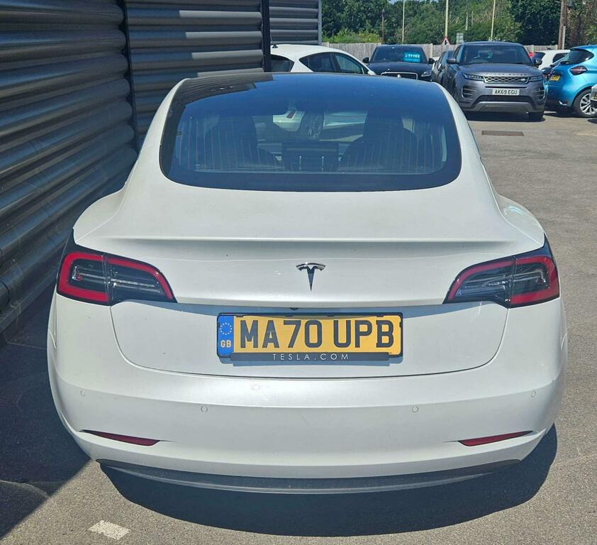 Tesla Model 3 Standard Range Plus Rwd MA70UPB White #4