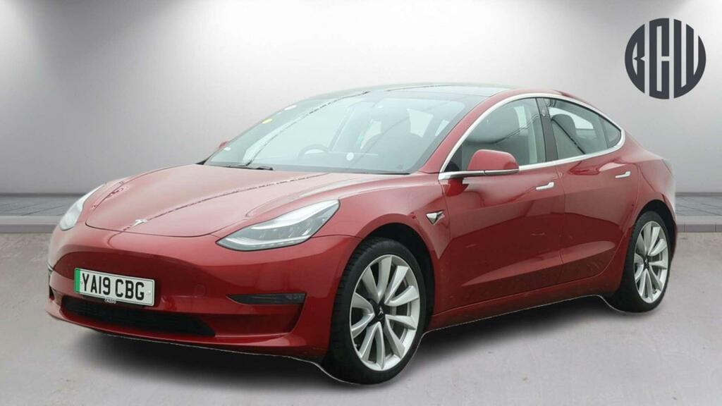 Tesla Model 3 Standard Range Plus Rwd YA19CBG Red #2