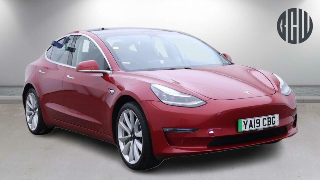 Tesla Model 3 Standard Range Plus Rwd Red