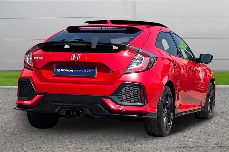 Honda Civic 1.5 Vtec Turbo Sport Plus Cvt Red #3