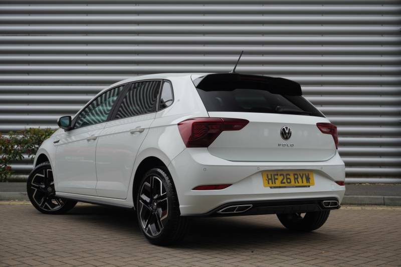 Volkswagen Polo Tsi R-line White #3