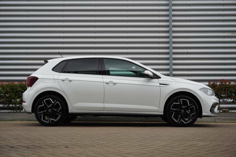 Volkswagen Polo Tsi R-line White #4