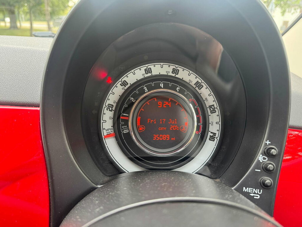 Fiat 500 1.2 Pop Star Hatchback Euro 6 S Red #5