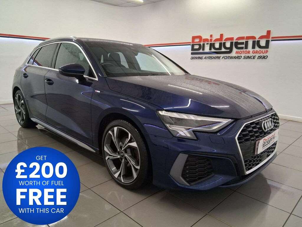 Audi A3 1.0 Tfsi 30 S Line Sportback GV72BWH Blue #2