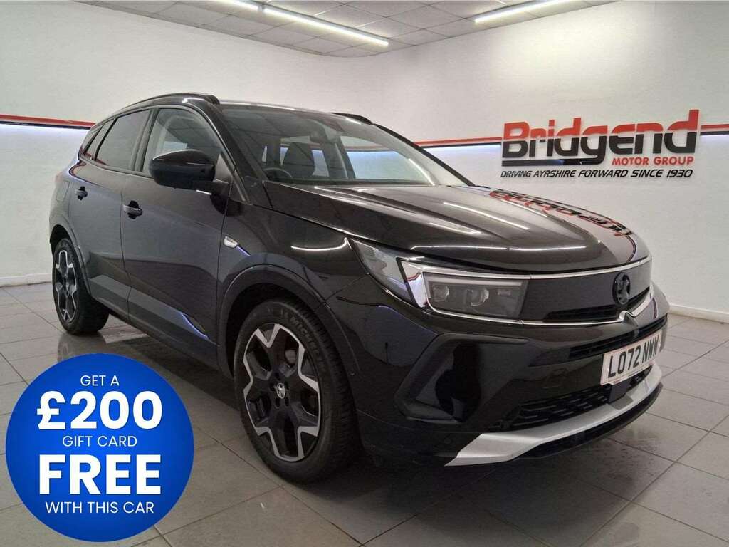 Vauxhall Grandland 1.2 Turbo Ultimate Suv LO72NWW Black #2