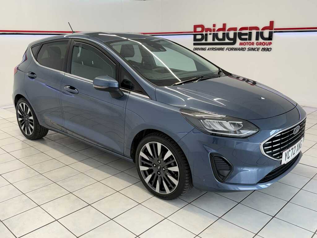 Ford Fiesta 1.0T Ecoboost Mhev Titanium X Hatchback YC72XWG Blue #2